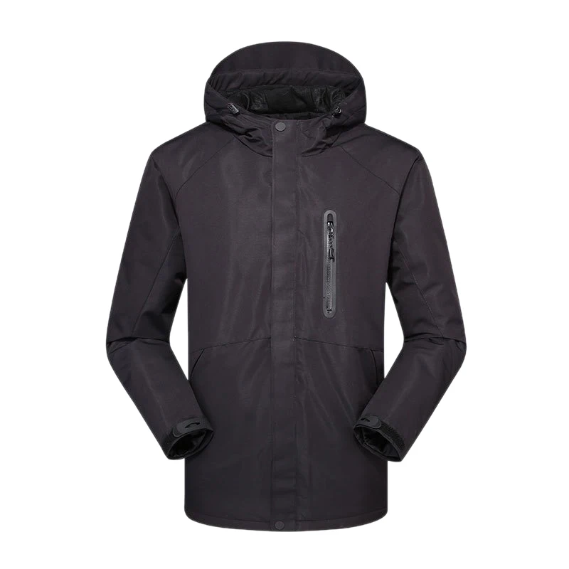 JIN EAGLE Men Women Heated Outdoor Parka Coat USB Technology Heated Hooded Jackets Winter Thermal Cotton Heating  Jacket