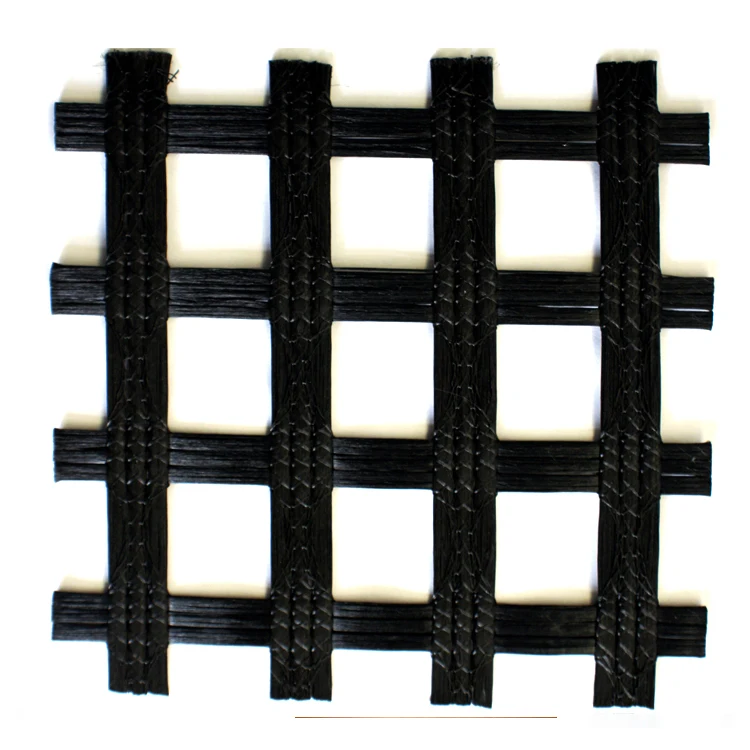 Mesh 25mm Polyester geogrid Reinforcement soft soil and Road Base