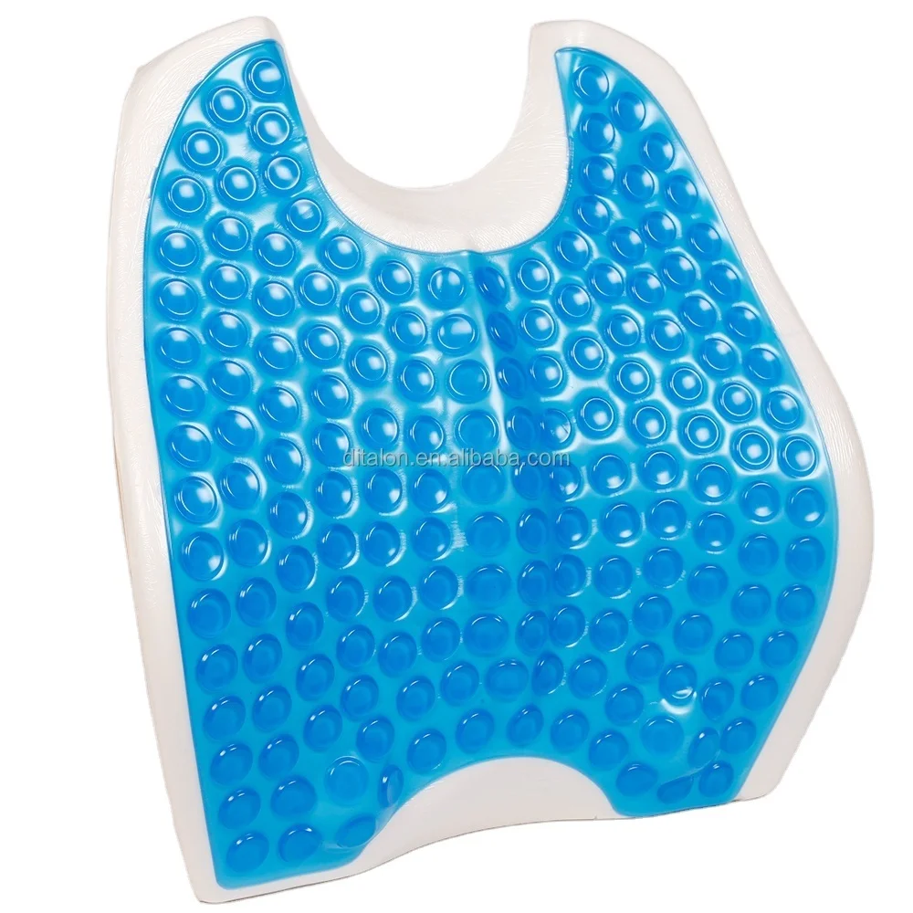 Lumbar Memory Foam Pillow with Gel Support Back Cushion for Lower Back Pain Relief In the Car or Office Chair