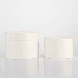 3g 5g 10g 15g 30g 50g 80g plastic white cosmetic face/eye cream PE jar with plastic lid refillable