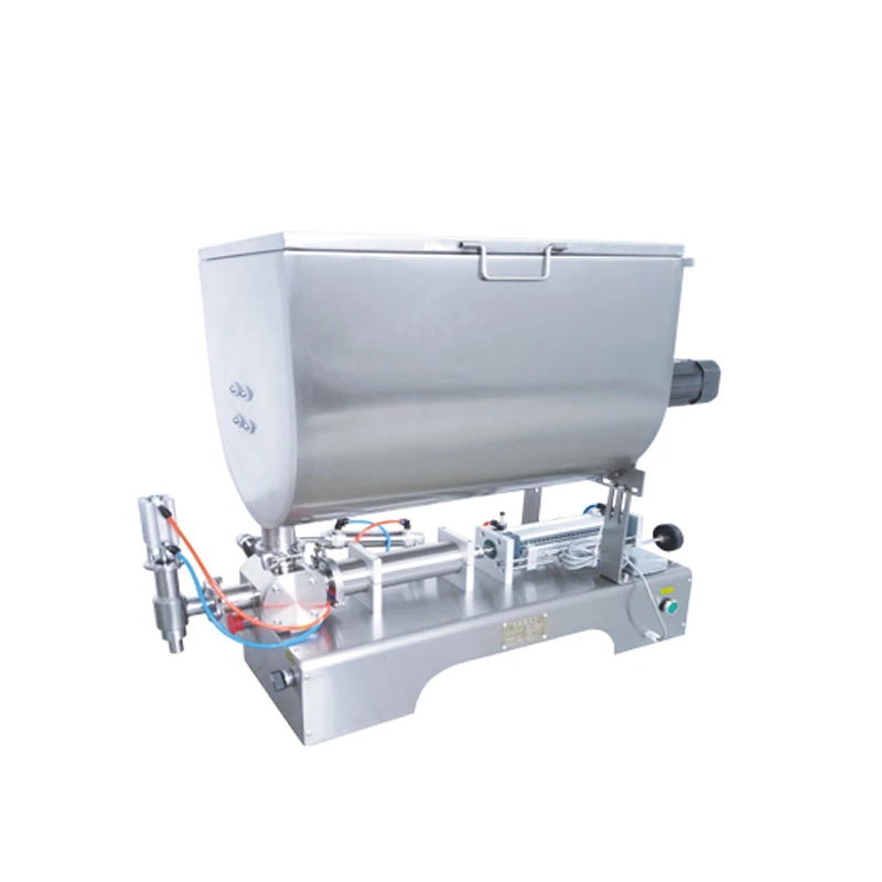 U type tomato Cream Honey Chocolate Sauce paste filling machine with mixer