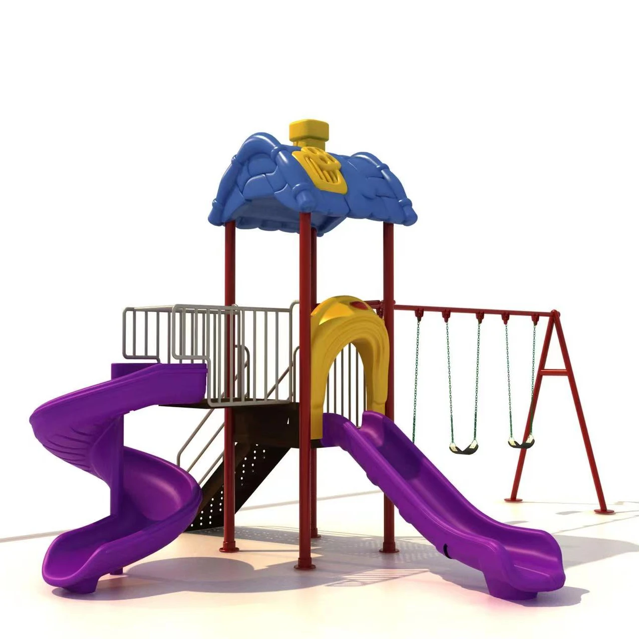 Amusement park toys large children plastic slides kids outdoor playground slides for kids play