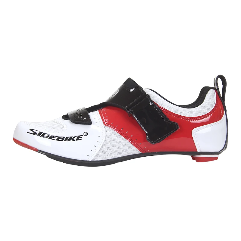 Ultra light breathable water filtering carbon fiber triathlon cycling shoes
