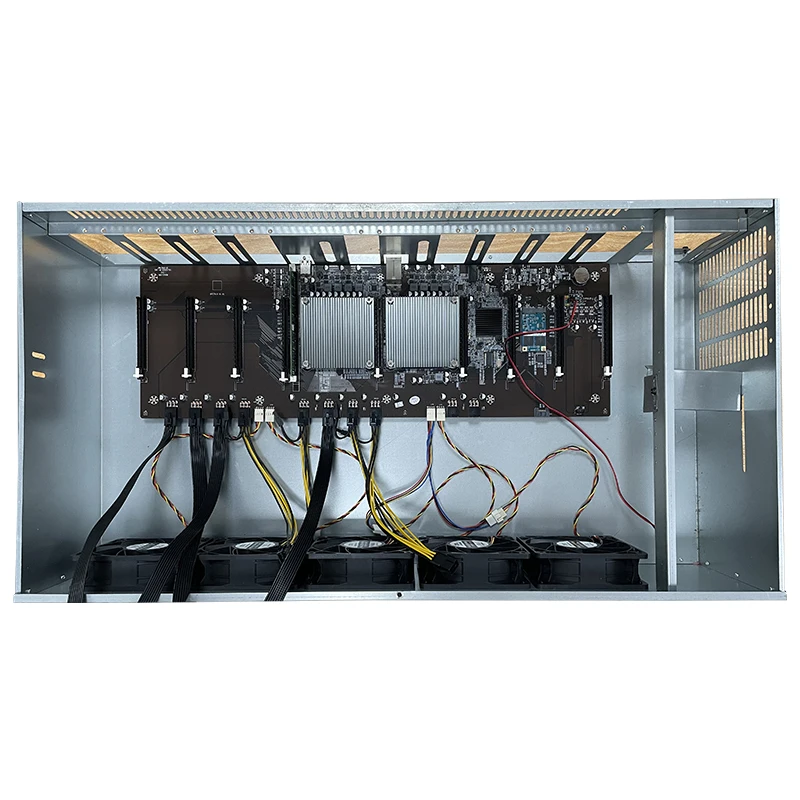 x75/b75/b85/847motherboard brand new 65mm Spacing gpu fan cooler 8GPU Computer case gpu rig frame ethereum rig