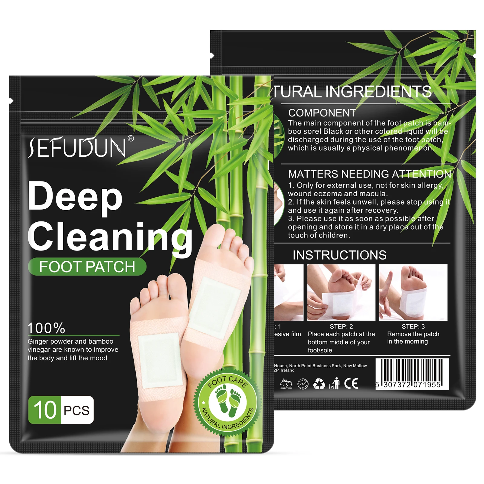 Best Chinese Natural Body Toxins Feet Slimming Cleansing Herbal Adhesive Bamboo Detox Foot Patch  Pads