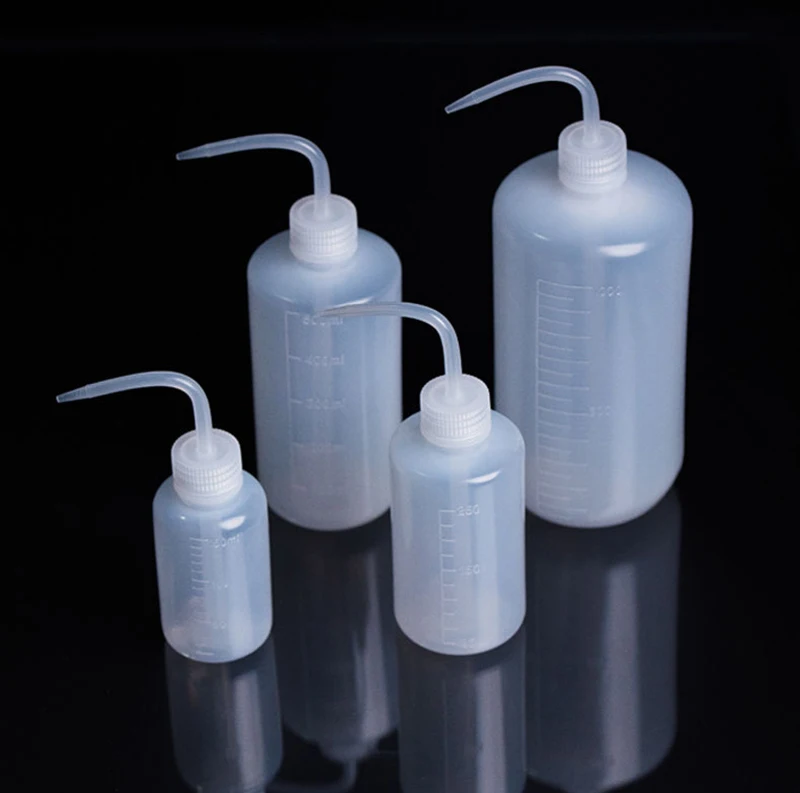 Safety LDPE Wash Bottle Economy Plastic Squeeze Bottle for Medical Label Tattoo Bottle Lab Tip Liquid Storage