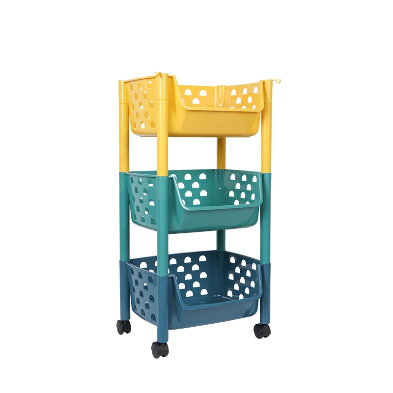 Multifunction Removable 4 Layer Storage Holders Colorful Bookshelf Kids Toy Shelf Baby Storage Toy Rack Bookcase Plastic 