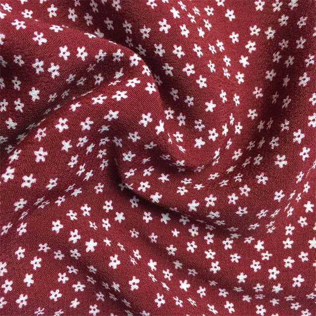 Лидер продаж, искусственный шелк, текстиль, небольшая цветочная ткань для платья