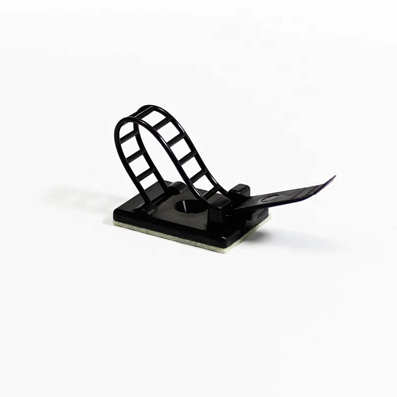 plastic 3M adhesive adjustable cable mount wire clips cable organization clips