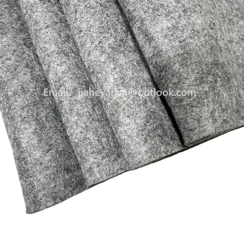 1mm 2mm 3mm felt thick Gray Felt Roll White Black Grey Hot Press Processing Calender Grey Felt Carpet Blanket