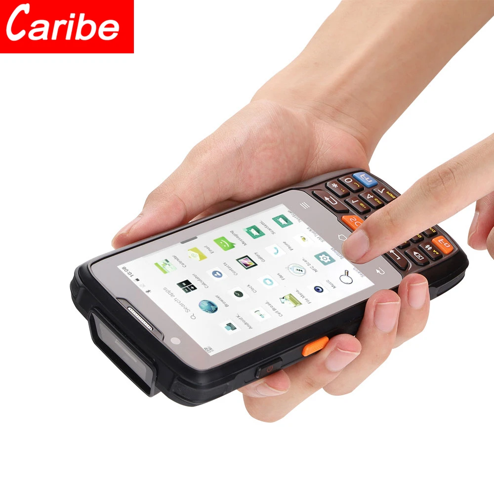 CARIBE PL-40L 2D minde 5600 NFC RFID считыватель штрих-код QR сканер штрих-кода можно крепить любые приспособления: PDA с системой Android 8 0 оперативная память 2 Гб ROM