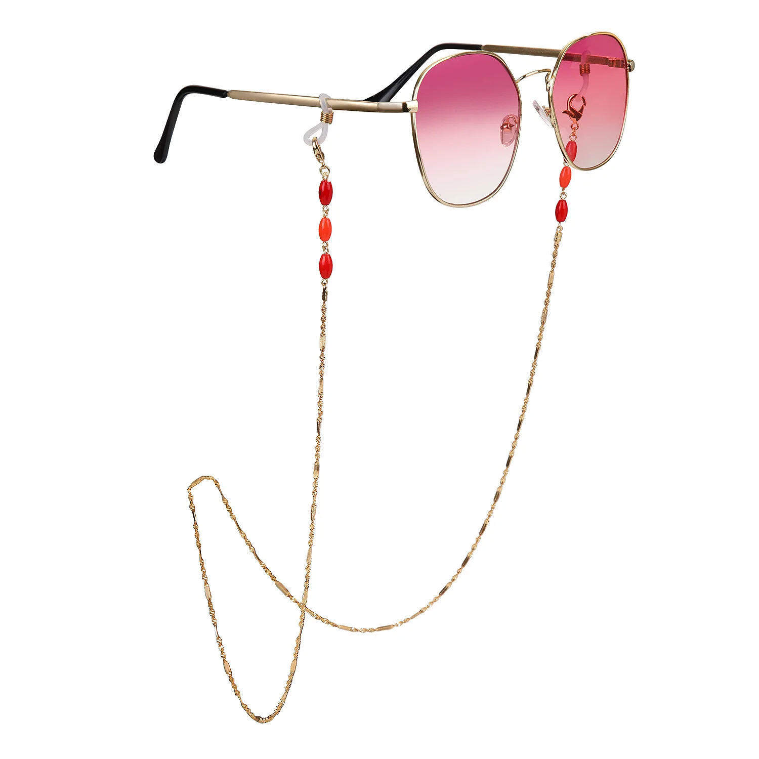 Custom fashion chunky eyewear cord strap face masking holder rope eyeglasses chain acrylic sunglass chains