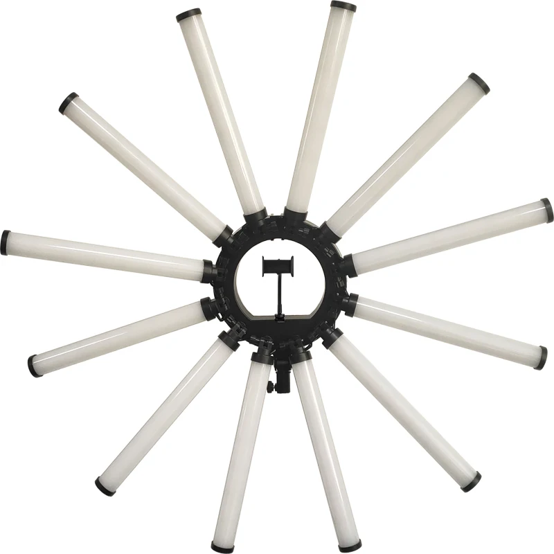 Super Bright 36 inch 12 Tubes Camera Phone Video LED Ring Light Photography Lighting Multimedia Star Lamp