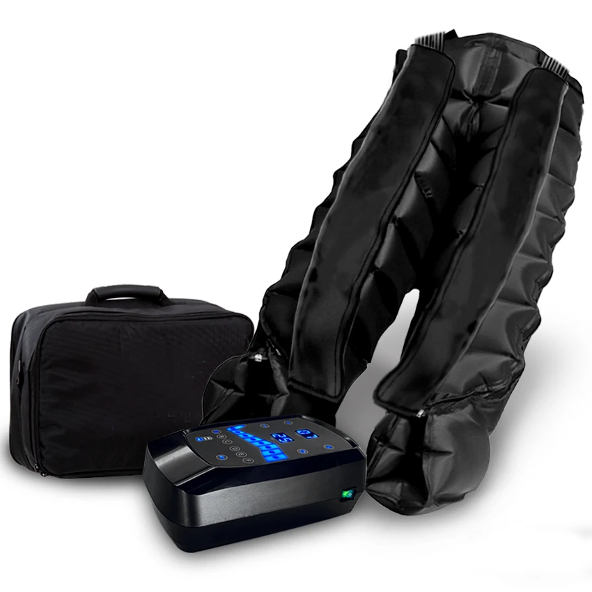 Sports rechargeable 8-chamber air compression boots recovery leg massager for lower body covering legs hip waist muscle