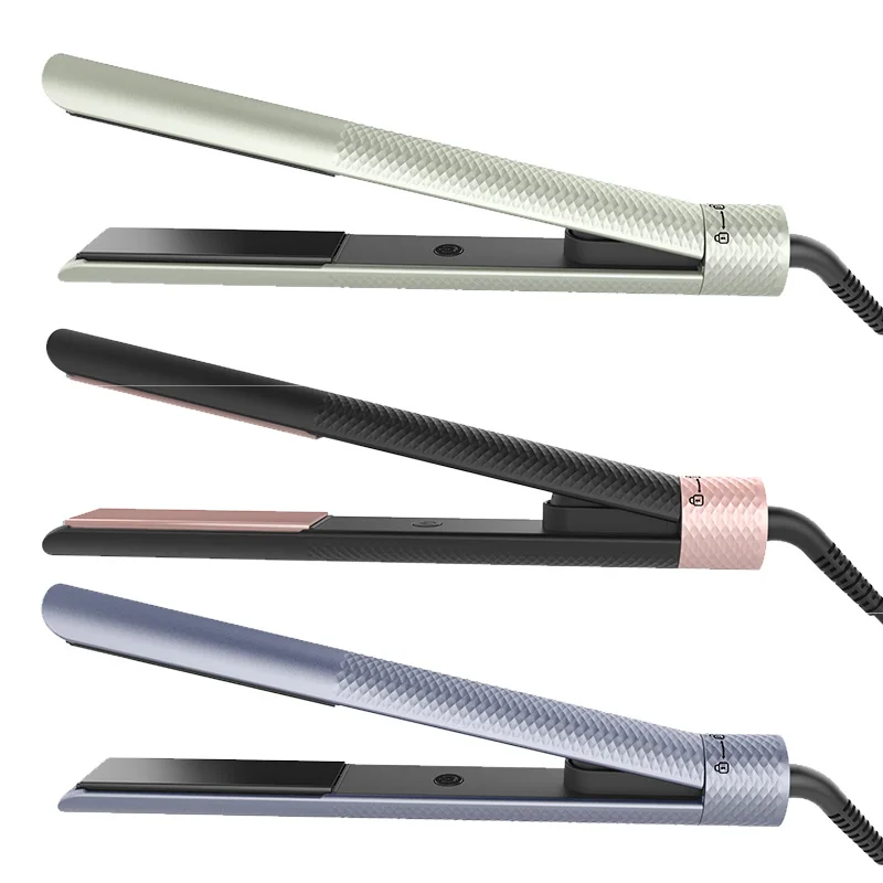 Bidisco Professional Manufactures Hair Straightener LCD Display Salon Titanium Hair Straightener Private Label Flat Iron