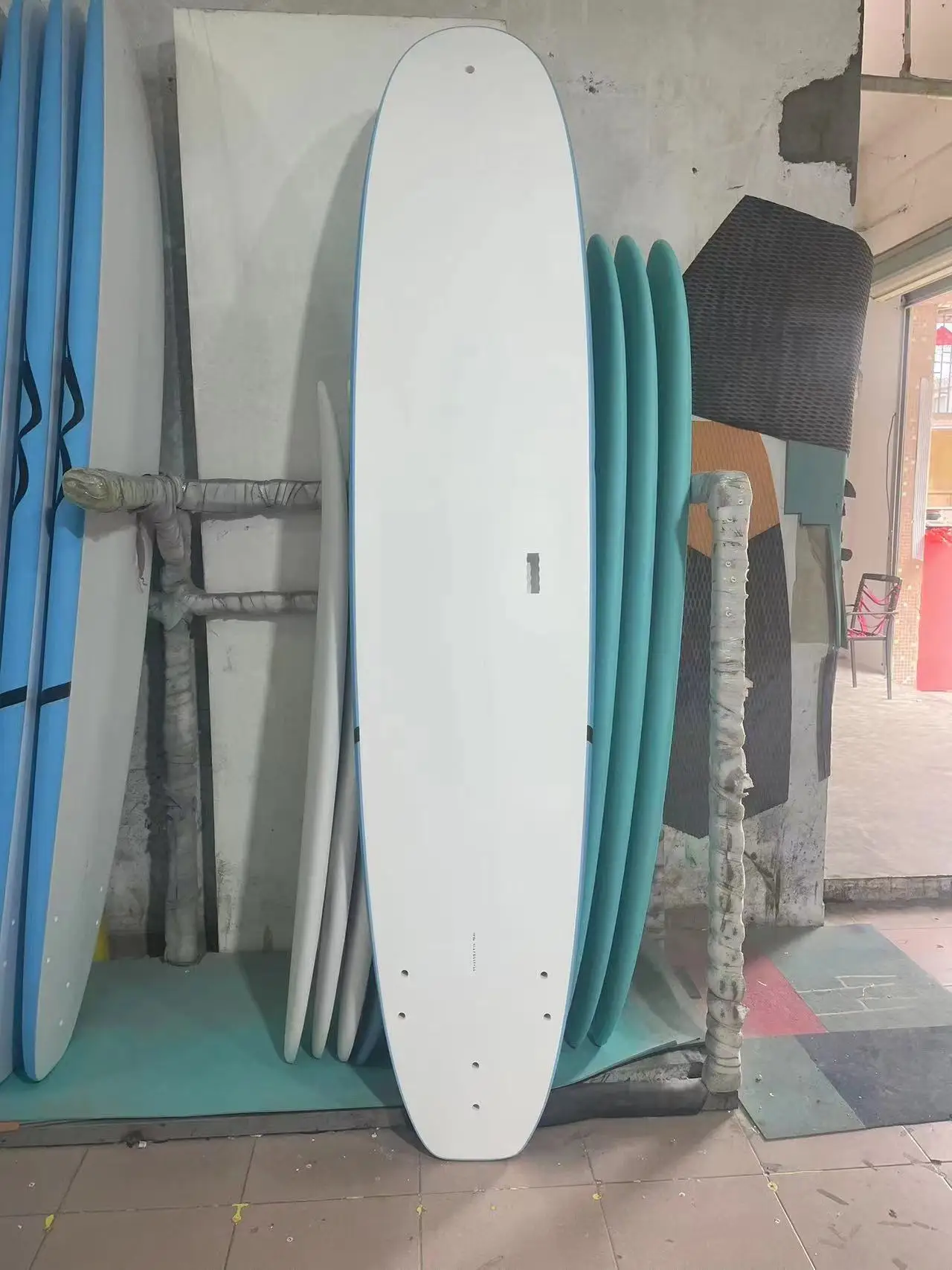 High Quality Vaccum Baged Surfboard Soft Top IXPE With Epoxy Hard Bottom Softboard Longboard For Beginner