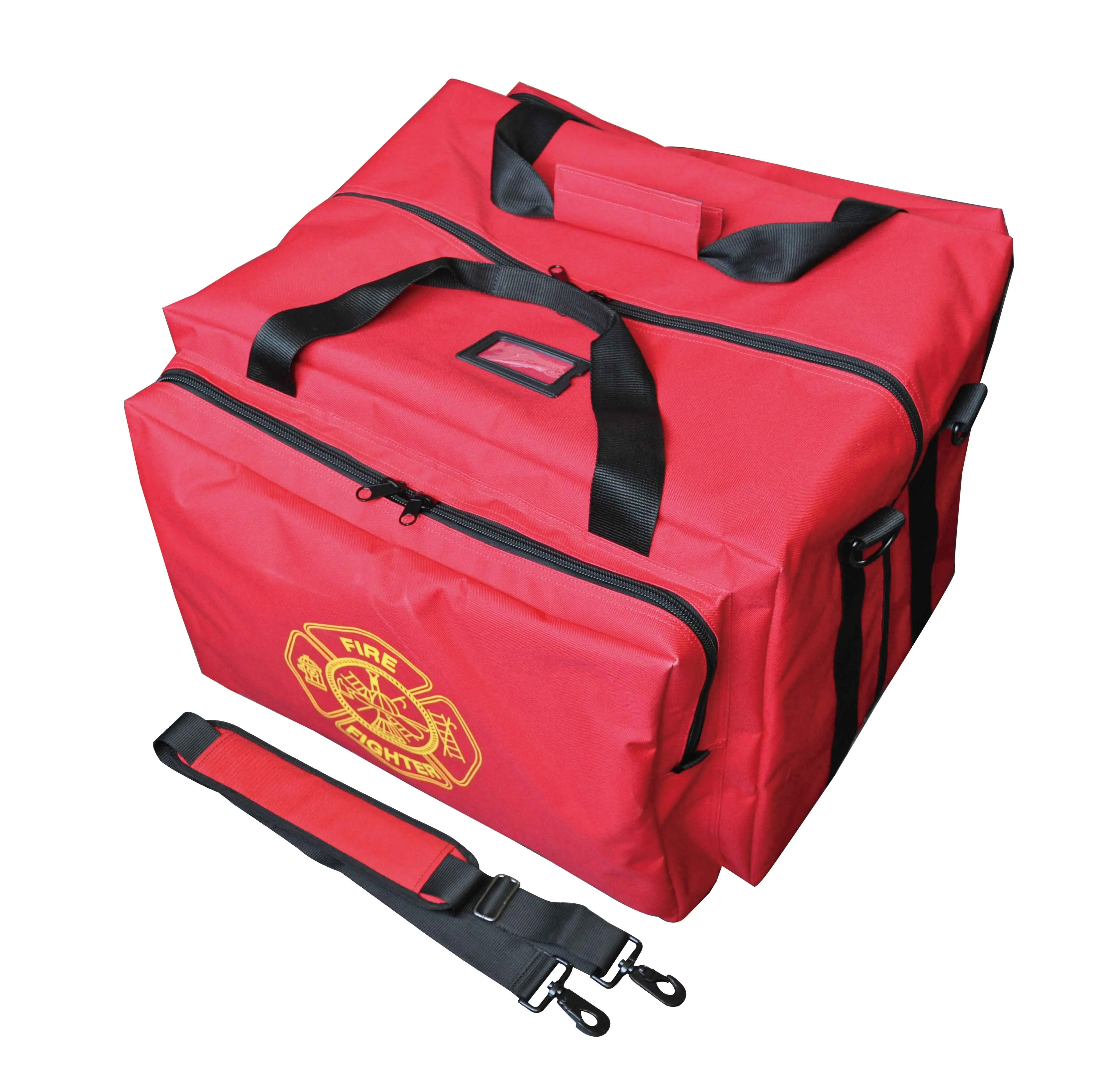High Quality Deluxe Step-in Firefighter Gear Bag with Maltese Cross
