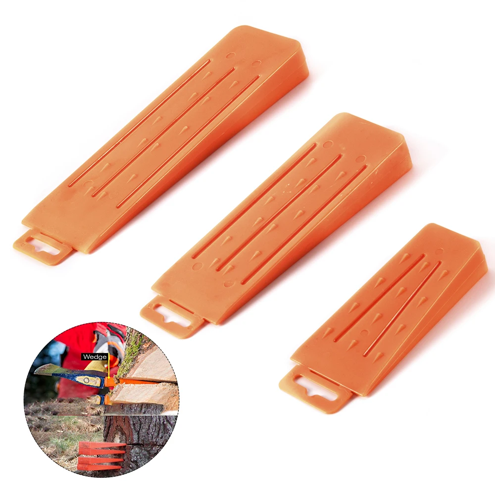 Plastic spiked tree wedges chainsaw loggers with spikes for tree cutting falling bucking tree felling wedges