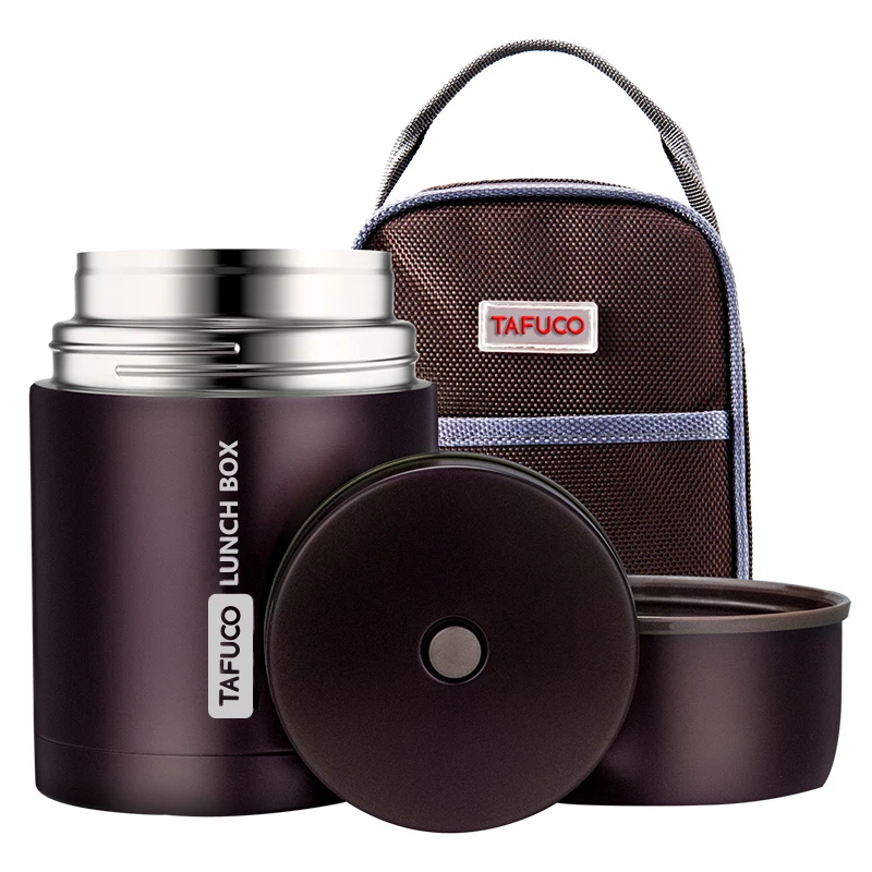 vacuum stainless steel thermos food flask double wall thermal insulated lunch box food container