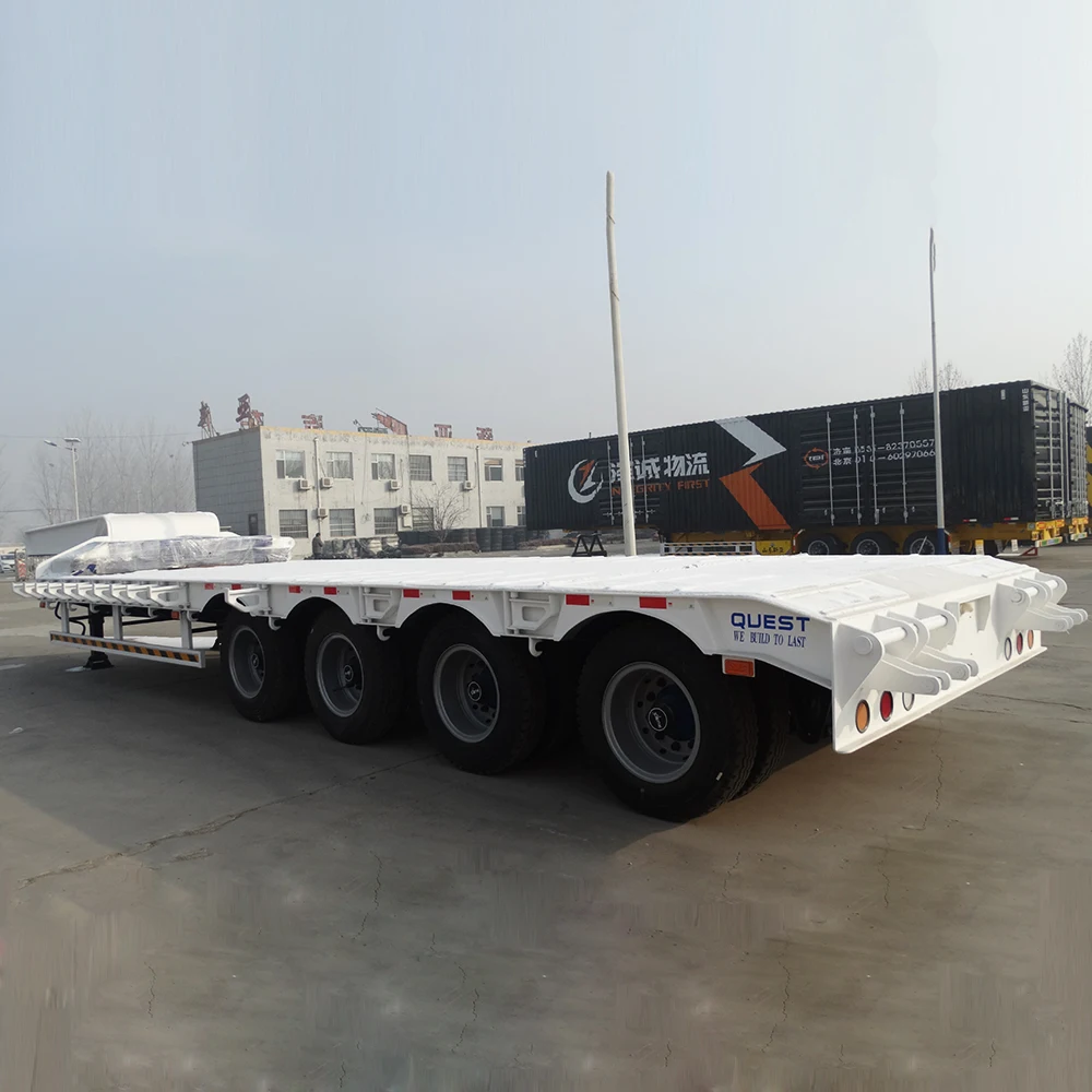 3 axles excavator machines heavy duty XINYA 60 tons lowbed trailer Price