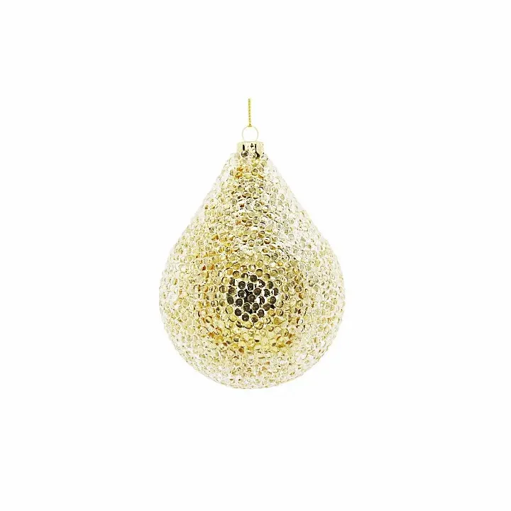 Zhengtian Custom Acrylic Beads Drop-shaped Christmas Ball Ornament Xmas Hanging Tree Decorations for Home Party Decor