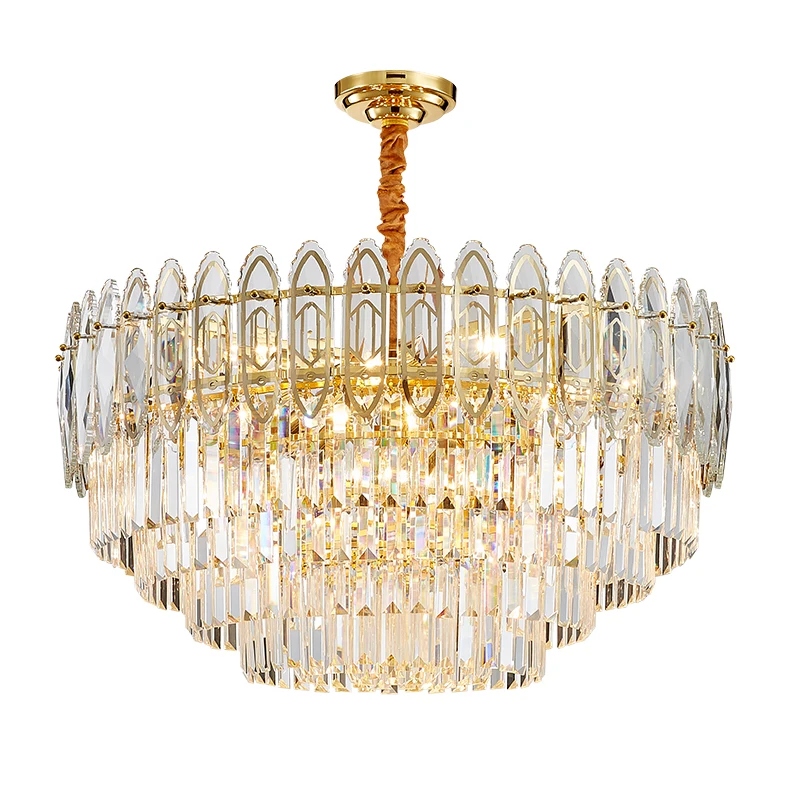2022 New Postmodern Lamps Luxury High-End Crystal Chandelier Luxury Simple Atmosphere Living Room Dining Bedroom Pendant Light