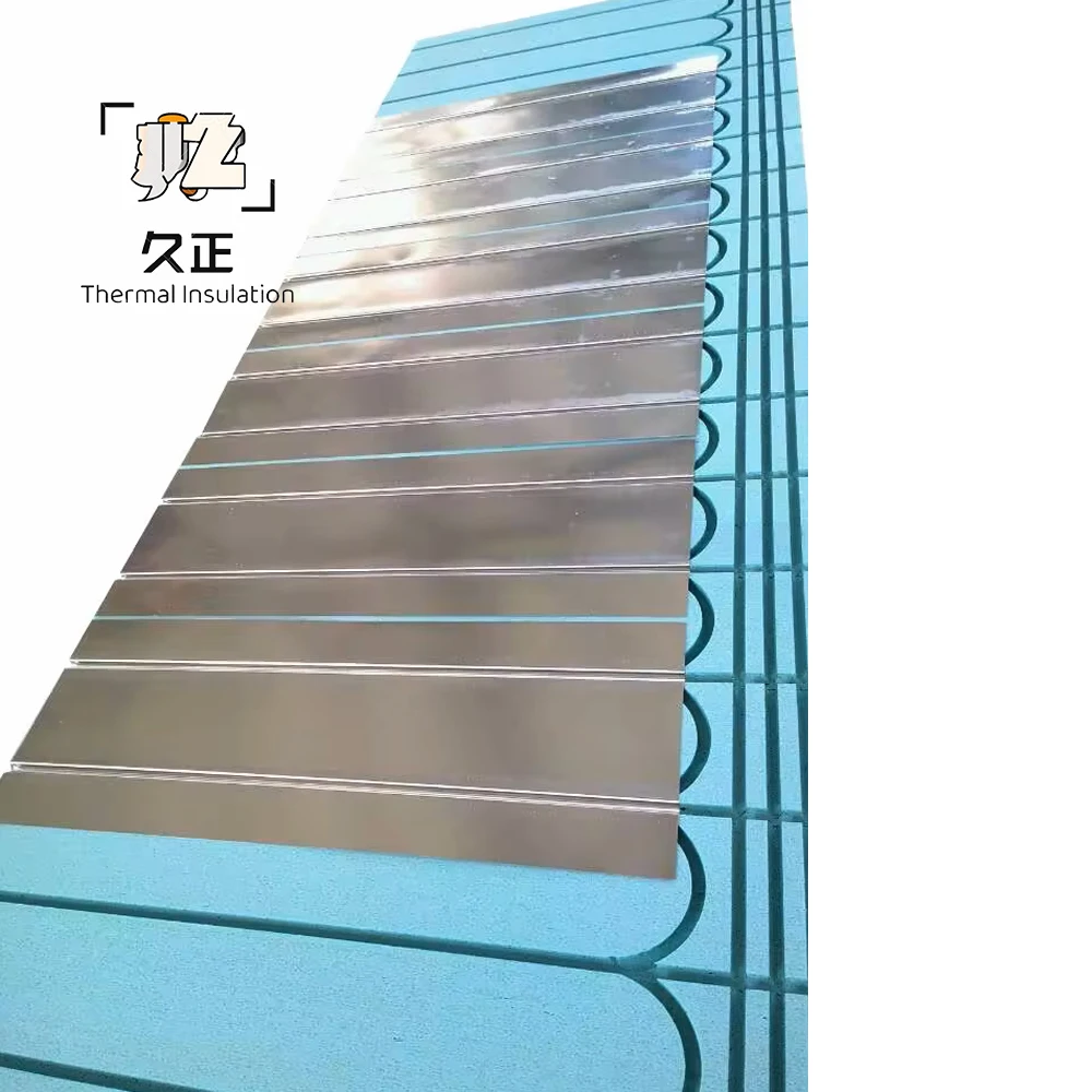 Low Cost Al-Pex Pipe Underfloor Heating Insulation XPS Laminated Aluminum Plated Floor Heating Panels