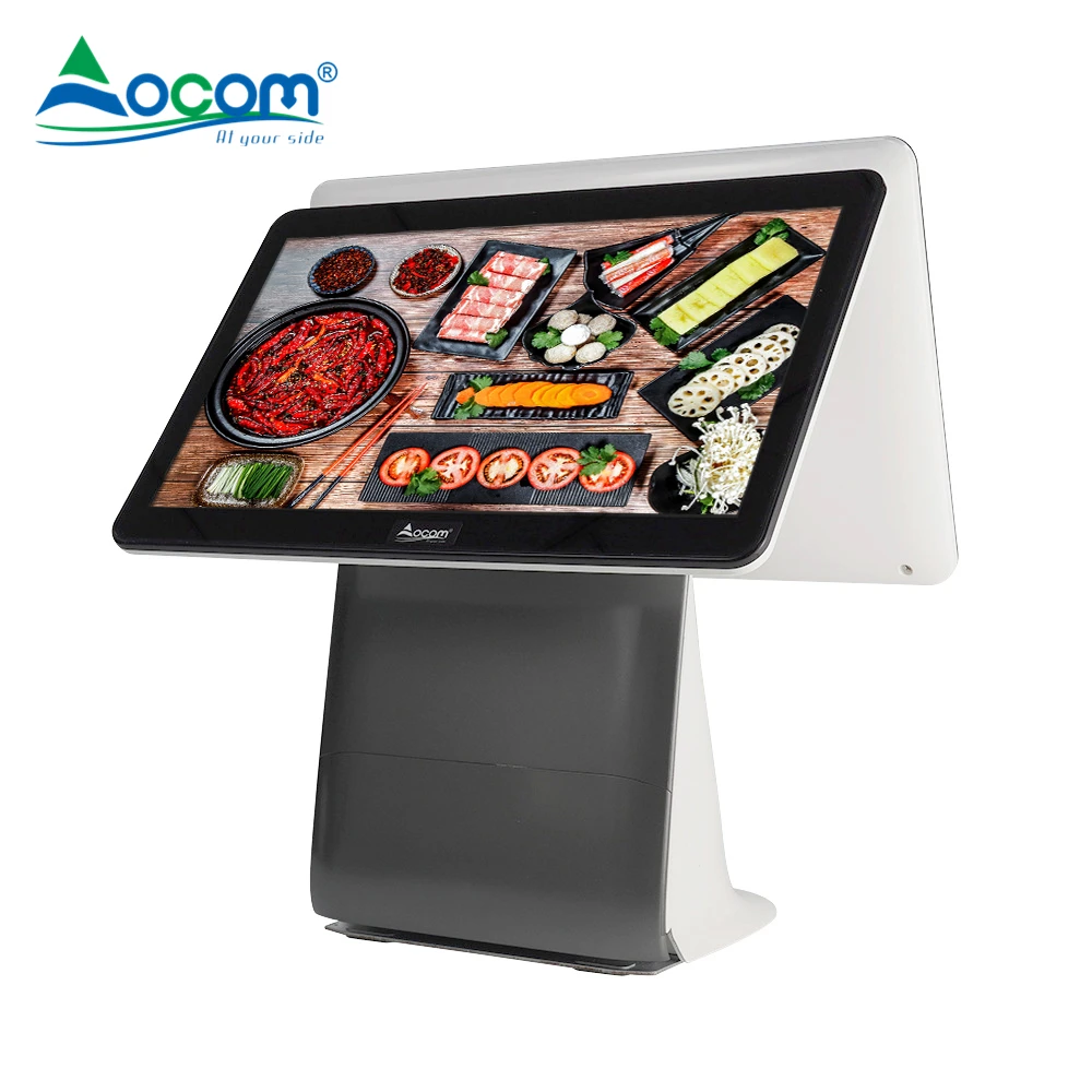 POS-G15 Pos Systems All in One Touch Screen with Thermal Printer for Restaurant