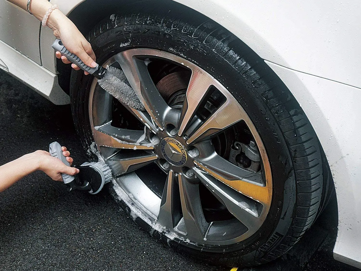 Multi Functional New Arrival Soft Bristle Durable Tire Detailing Car Detailing Brush