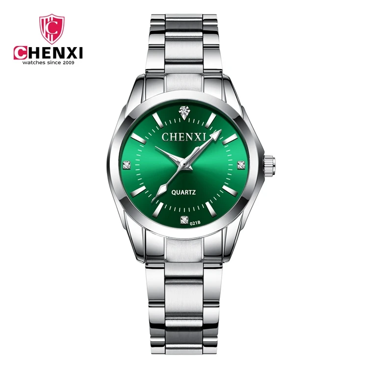 ChenXi CX-021B High Quality Stainless Steel Female Quartz Watches Ladies Fashion Girl Water Resistant Watch