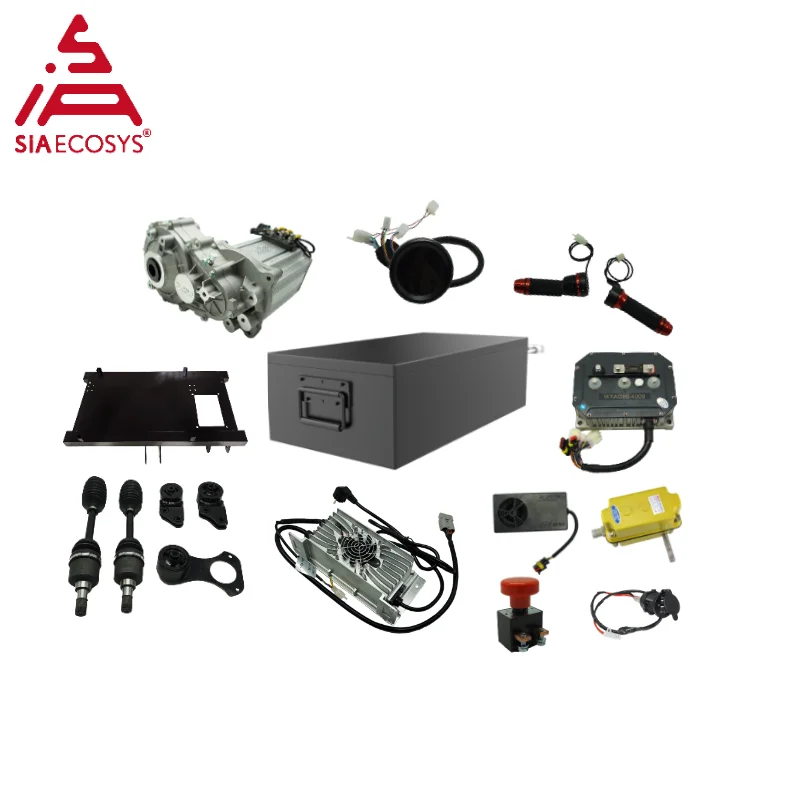 SiAECOSYS AC 4000W 72V Mid Drive Motor with Lithium Battery electric motor kits for tuk tuk