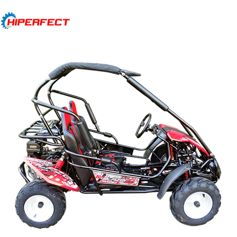 2 seater gas teenager adult pedal racing go kart buggy