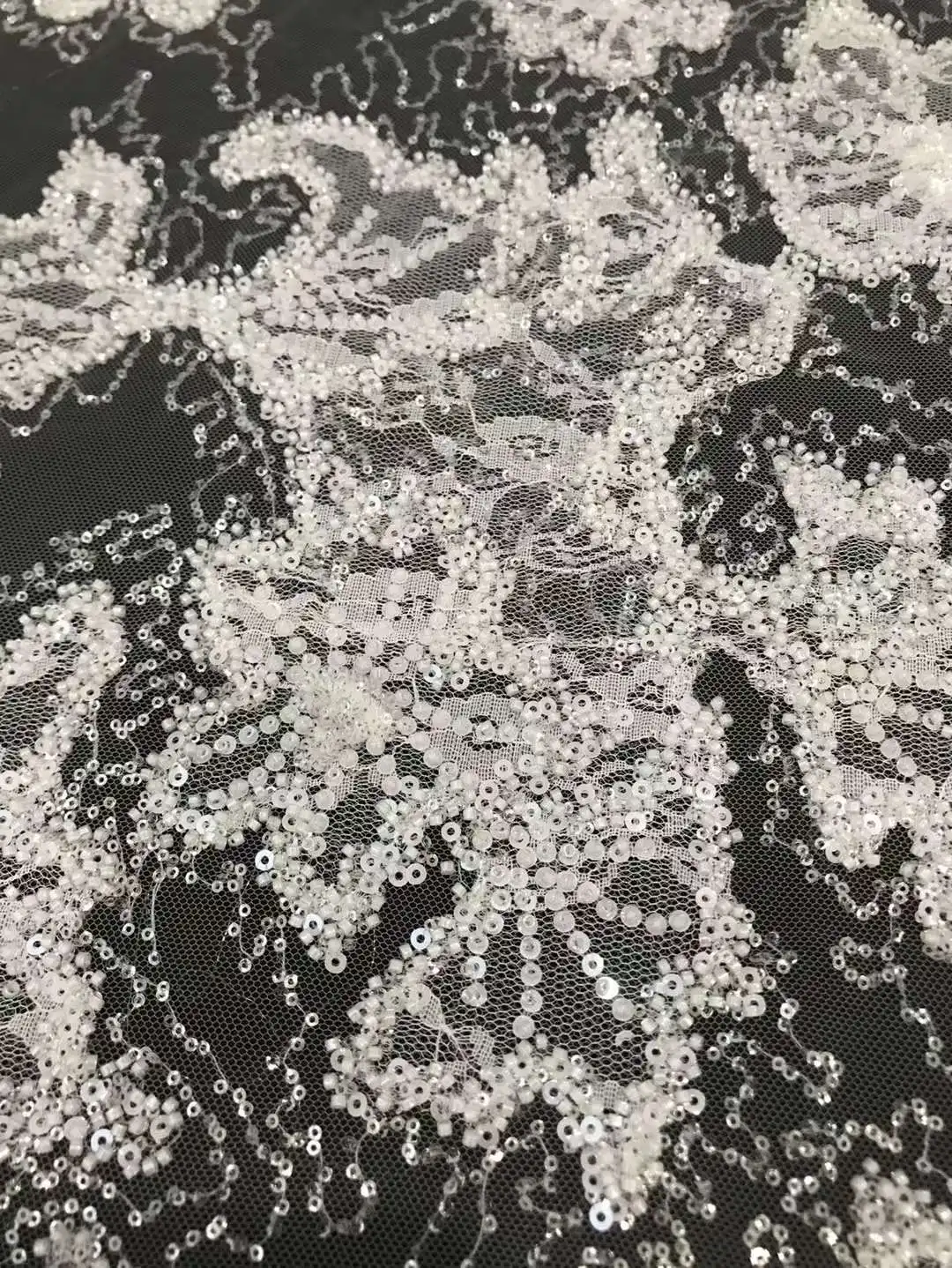 Custom china wholesale net lace fabric dubai