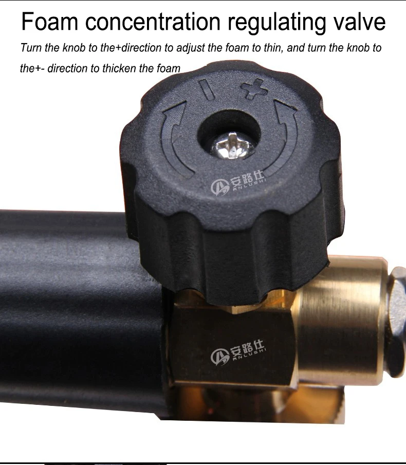 Lingzhen High Quality 1L  snow foam Detail Bottle Electric Commercial Foam Cannon for Pressure Washer Clear Car