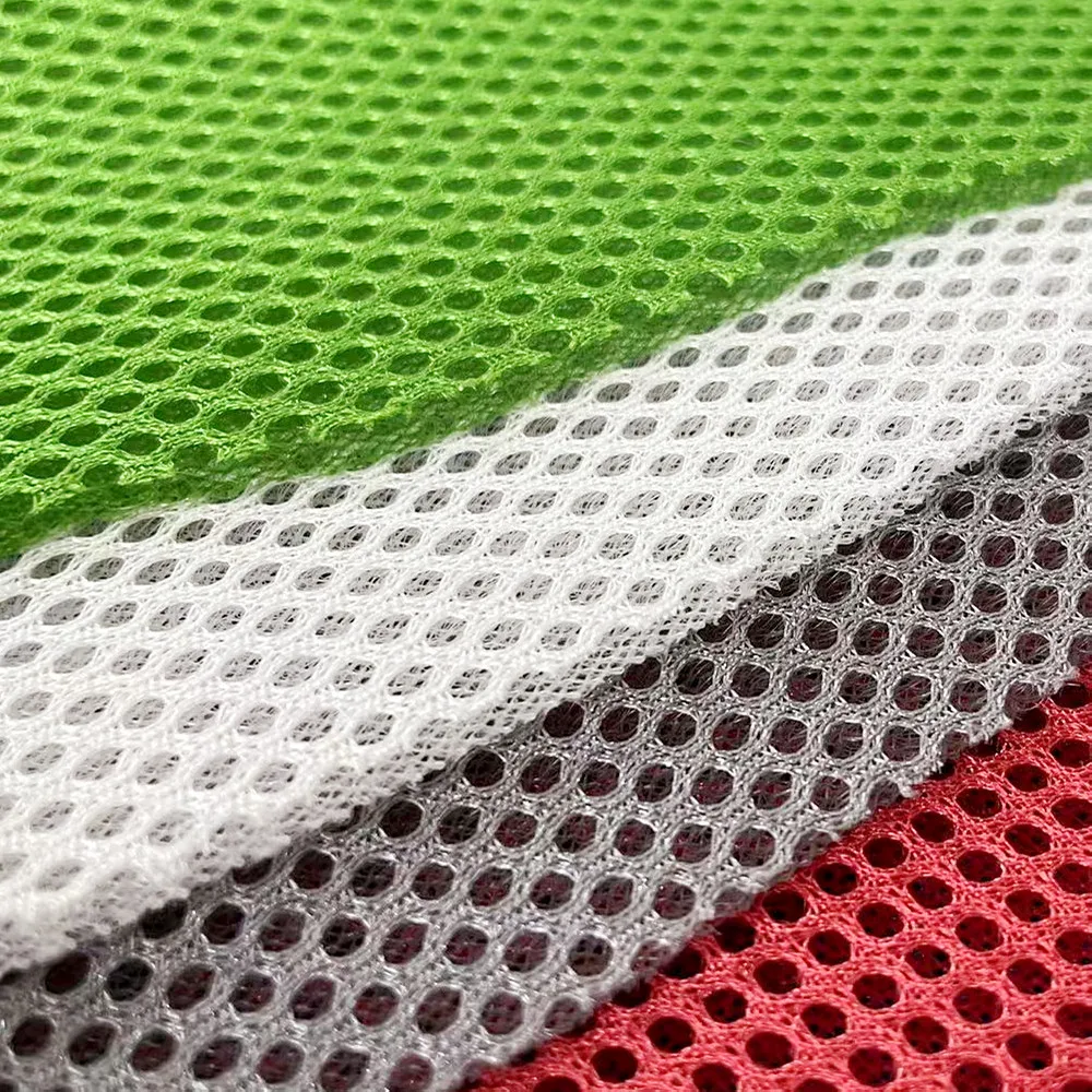 Free Sample Recycled Honeycomb 3D Air Spacer Sandwich Mesh Fabrics For knapsack