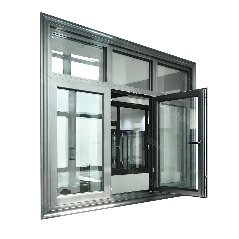 Smart home design Interior aluminum windows hurricane impact glass windows aluminum casement Windows