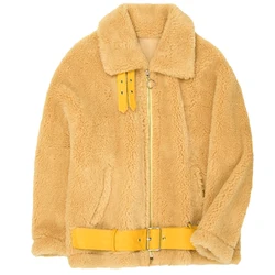 Winter Faux Fur Lamb Women Coat Outwear Coats For Men Winter Brand