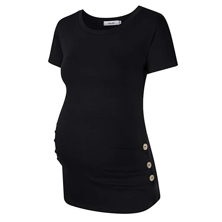 
Breastfeeding Solid Color Tight Maternity Dress From Professional Manufacturer 
