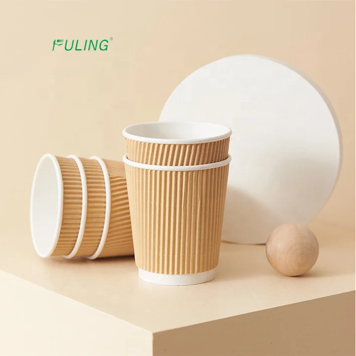 vasos de papel custom logo disposable hot tea coffee glass double wall paper to go cups 8 oz coffee hot cup paper 8oz