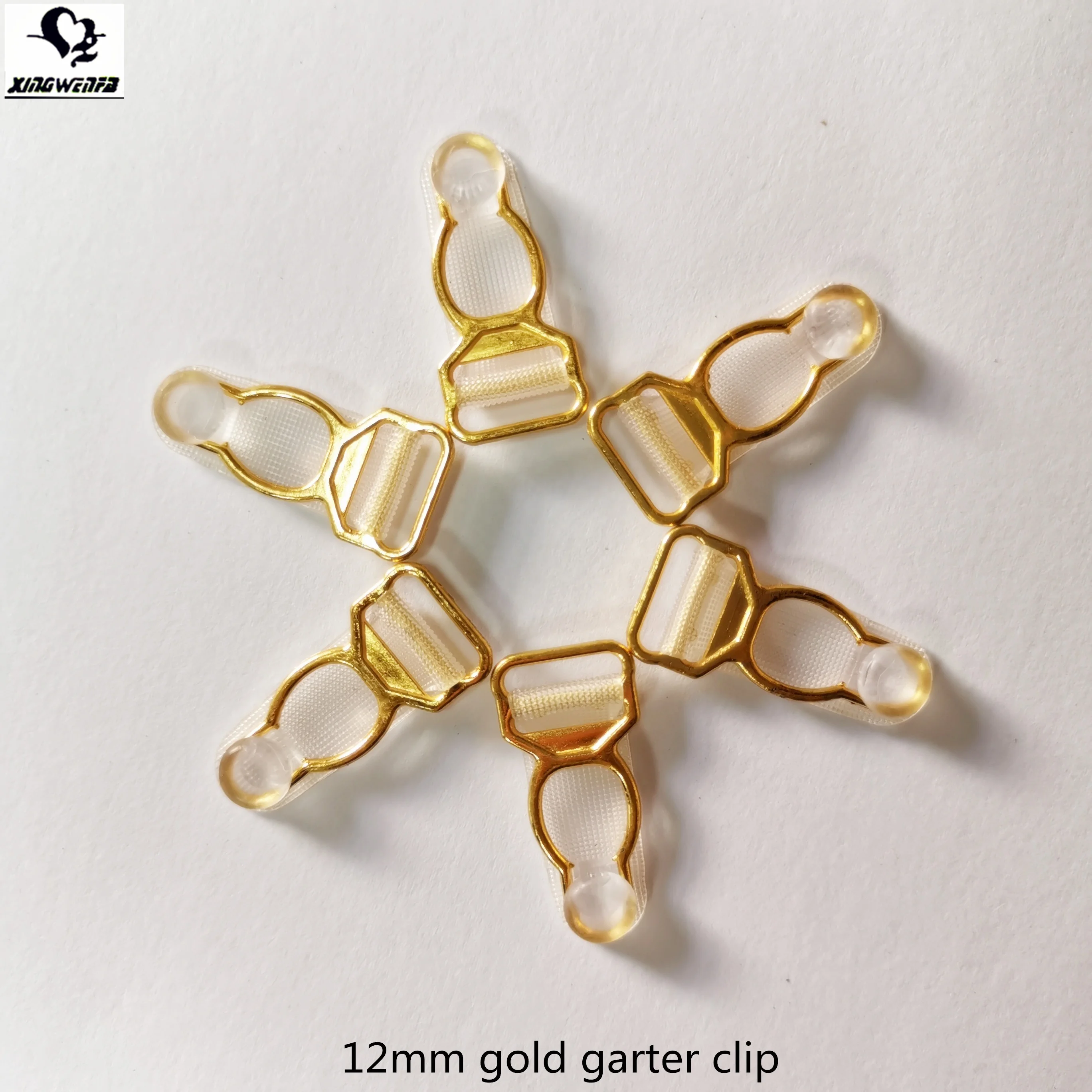 Аксессуары для одежды 12 мм позолоченный металлический зажим для подвязки из сплава