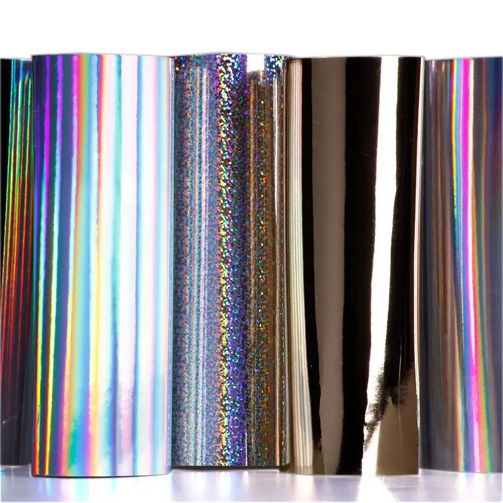 PET metallized metallic holographic paper/paperboard for printing and packaging