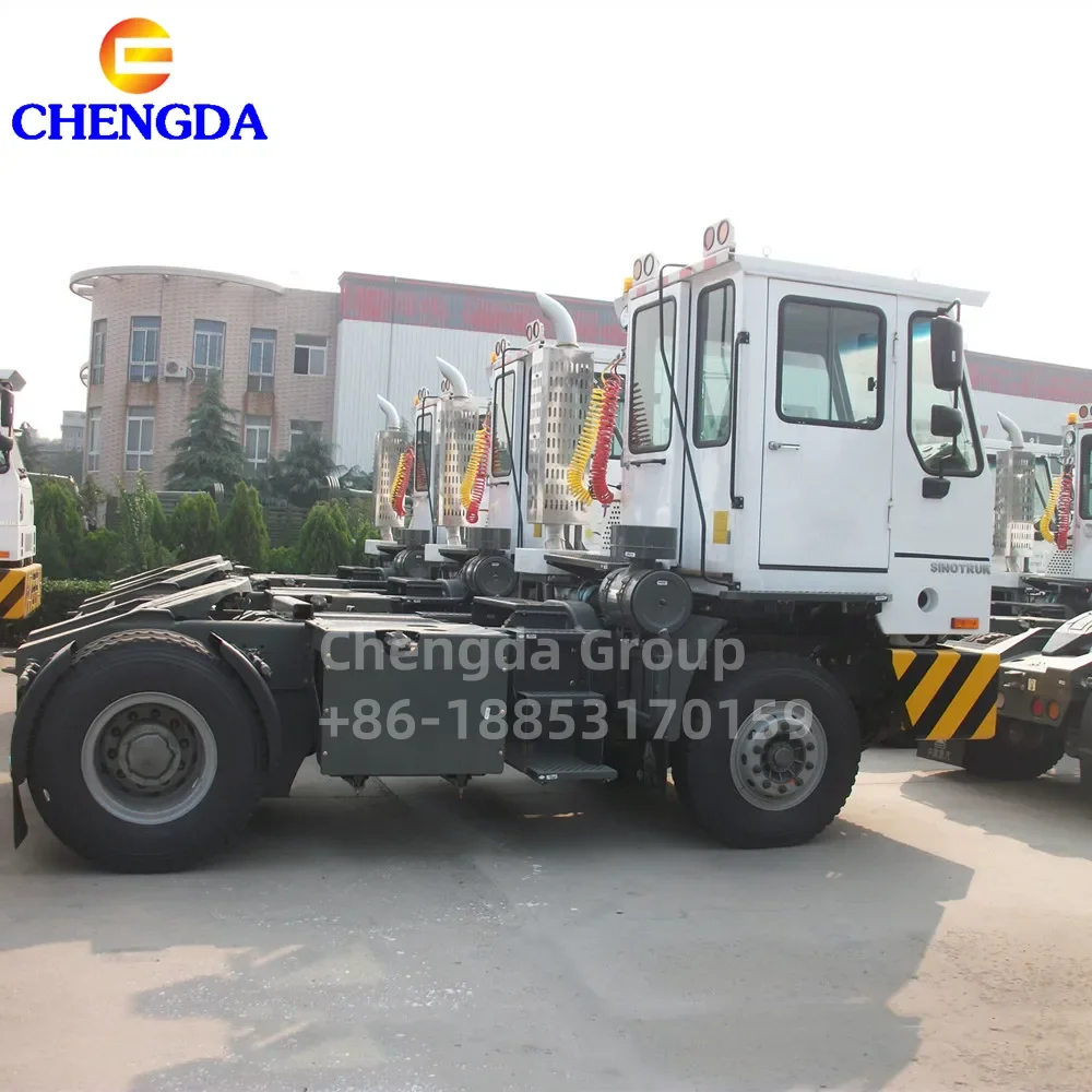 China New LHD RHD Diesel 6 Wheels Sinotruk Howo 4*2 4*4 Port Container Transport Terminal Tractor Truck Head Price For Sale