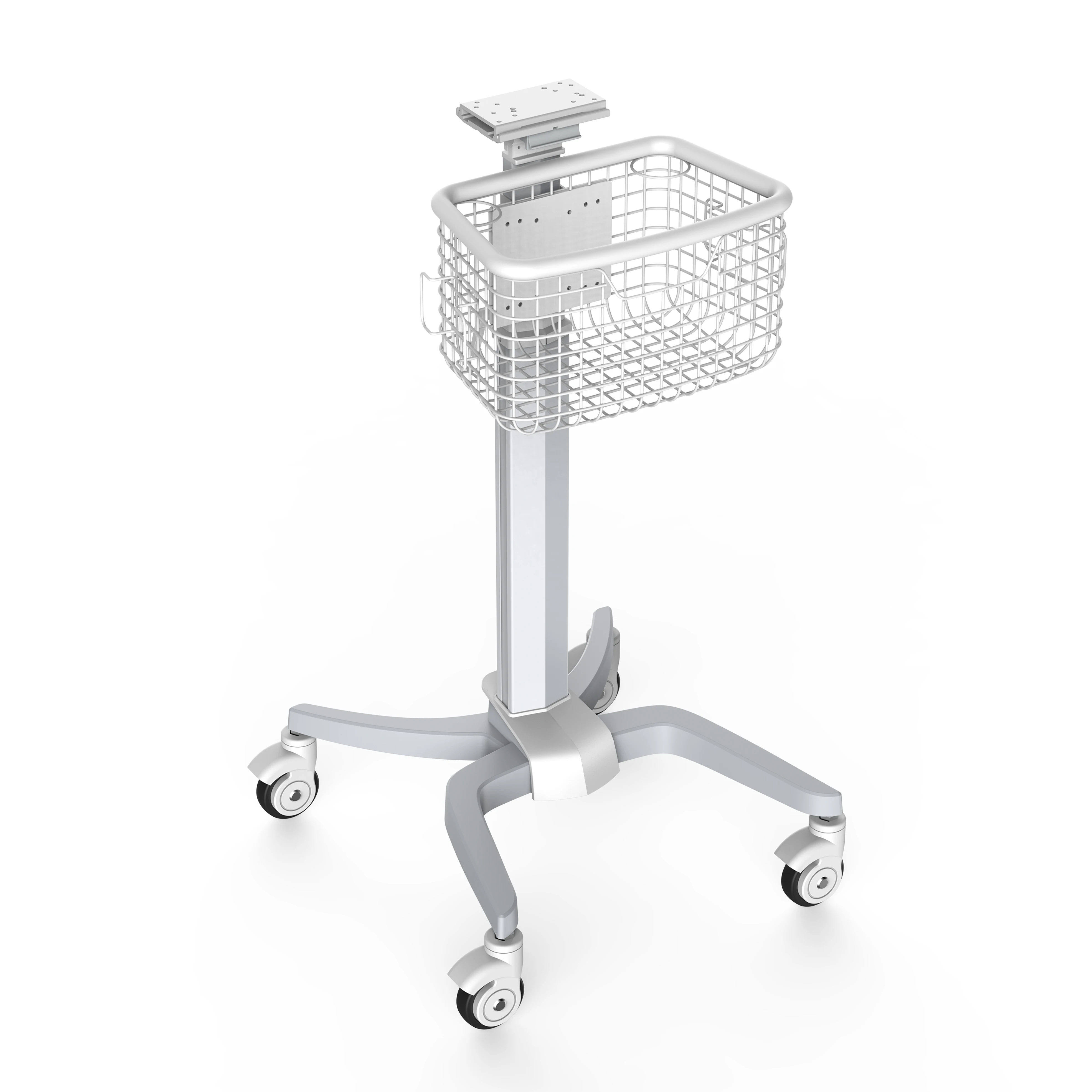 Hospital mobile tablet Ecg monitor trolley