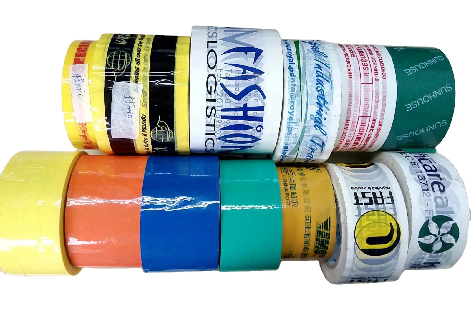 Custom Printed Shipping Box OPP Tape Self Adhesive Transparent Invisible Duct Bopp Clear Package Tape Jumbo Roll