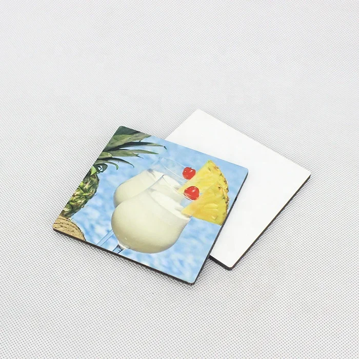 Пользовательские сублимационные магнитные наклейки из МДФ на холодильник, заготовки для оптовой и розничной торговли