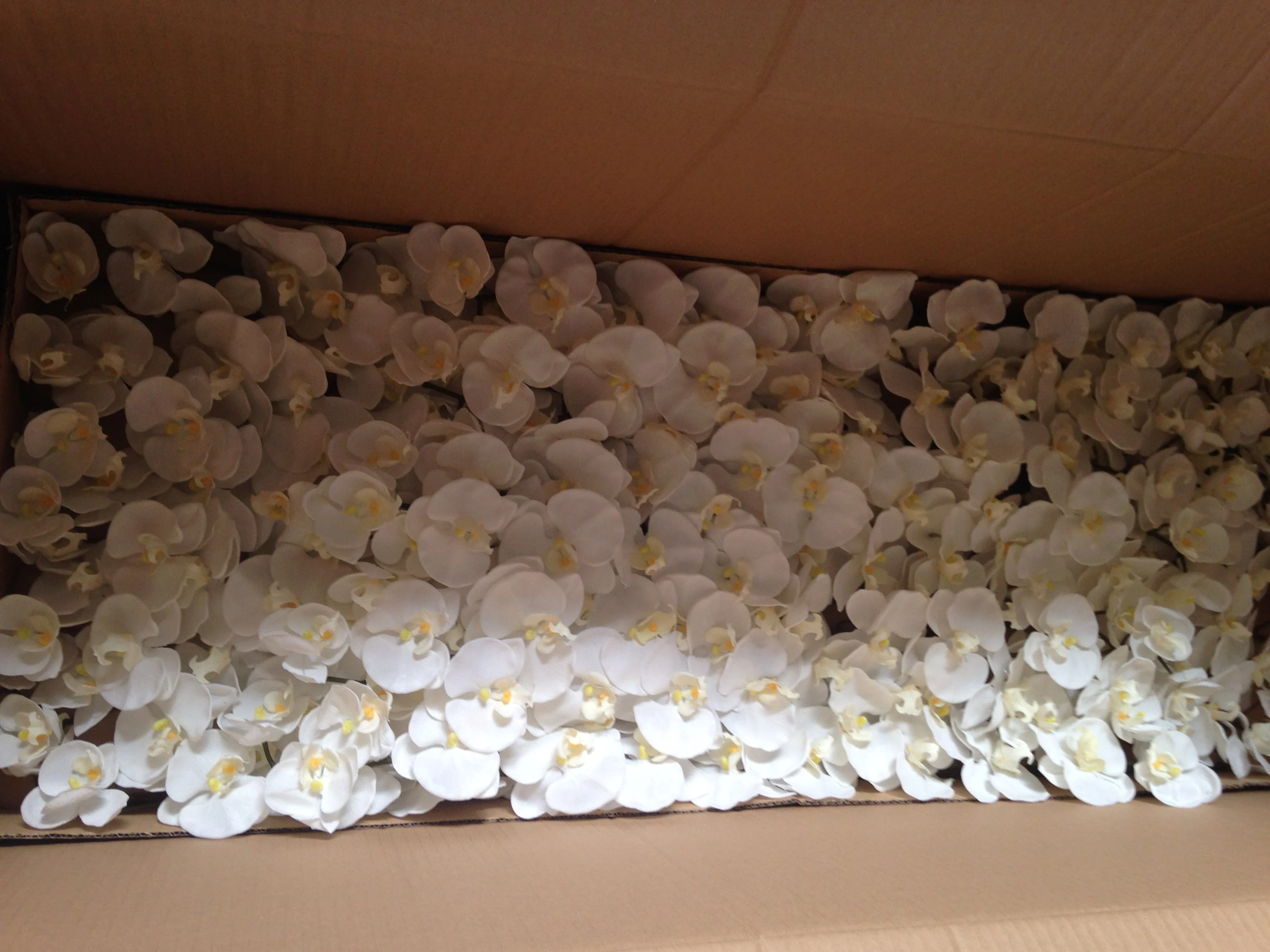 SFL2037L High Quality 10 Pcs Phalaenopsis Orchid Flower For Home Decor Artificial White Orchid Flower