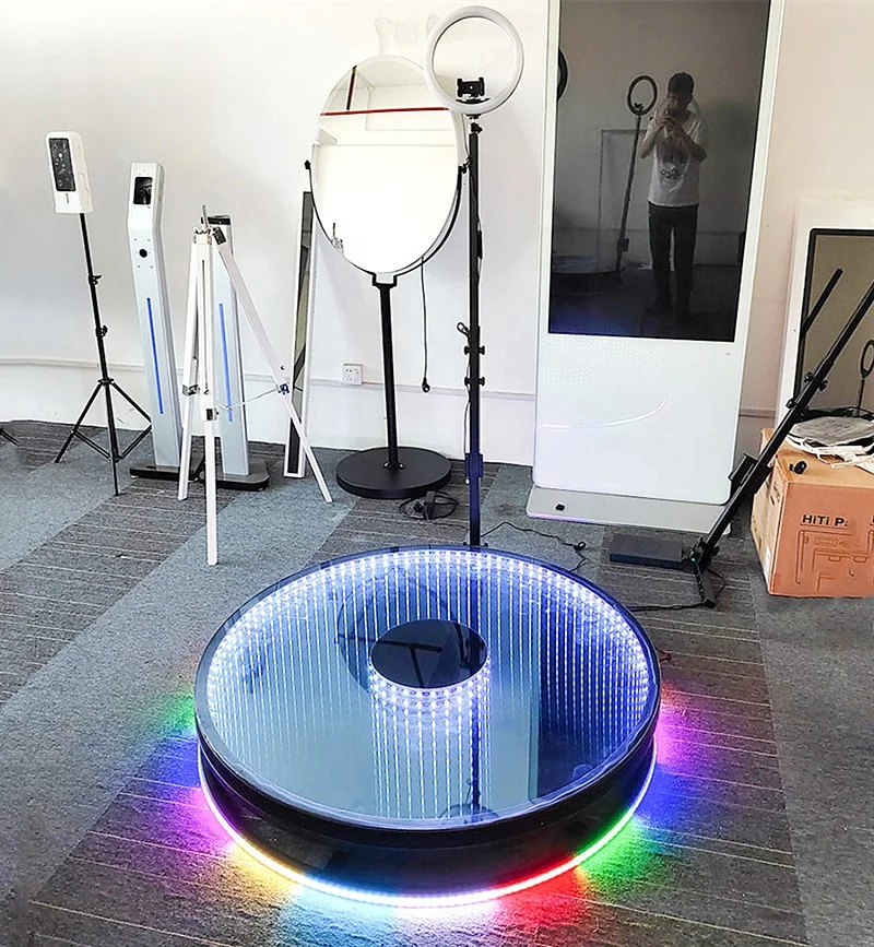 68cm HOT SELLING TOP Ipad Photo Booth Social Wedding Shooting Selfie Live Streaming Vending Automatic Rotating Camera Video 360