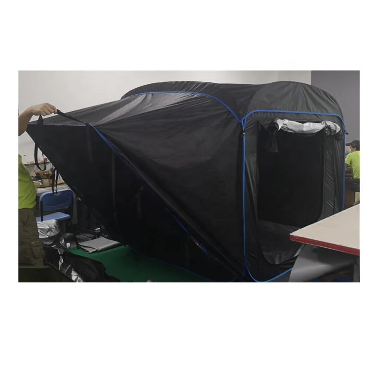 Pop Up Cube Suv Tailgate Tent 3 Doors For Camping