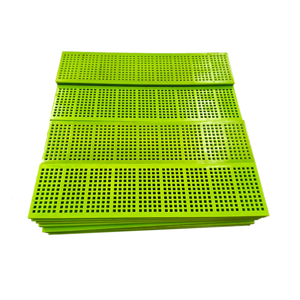 PU rubber 3mm grinder vibration screen polyurethane sand  mining sieve plate polyurethane screen panels