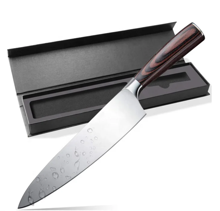 Kitchen Knife 8 Inch High Carbon Stainless Steel Sharp with Ergonomic Handle Chef Knife